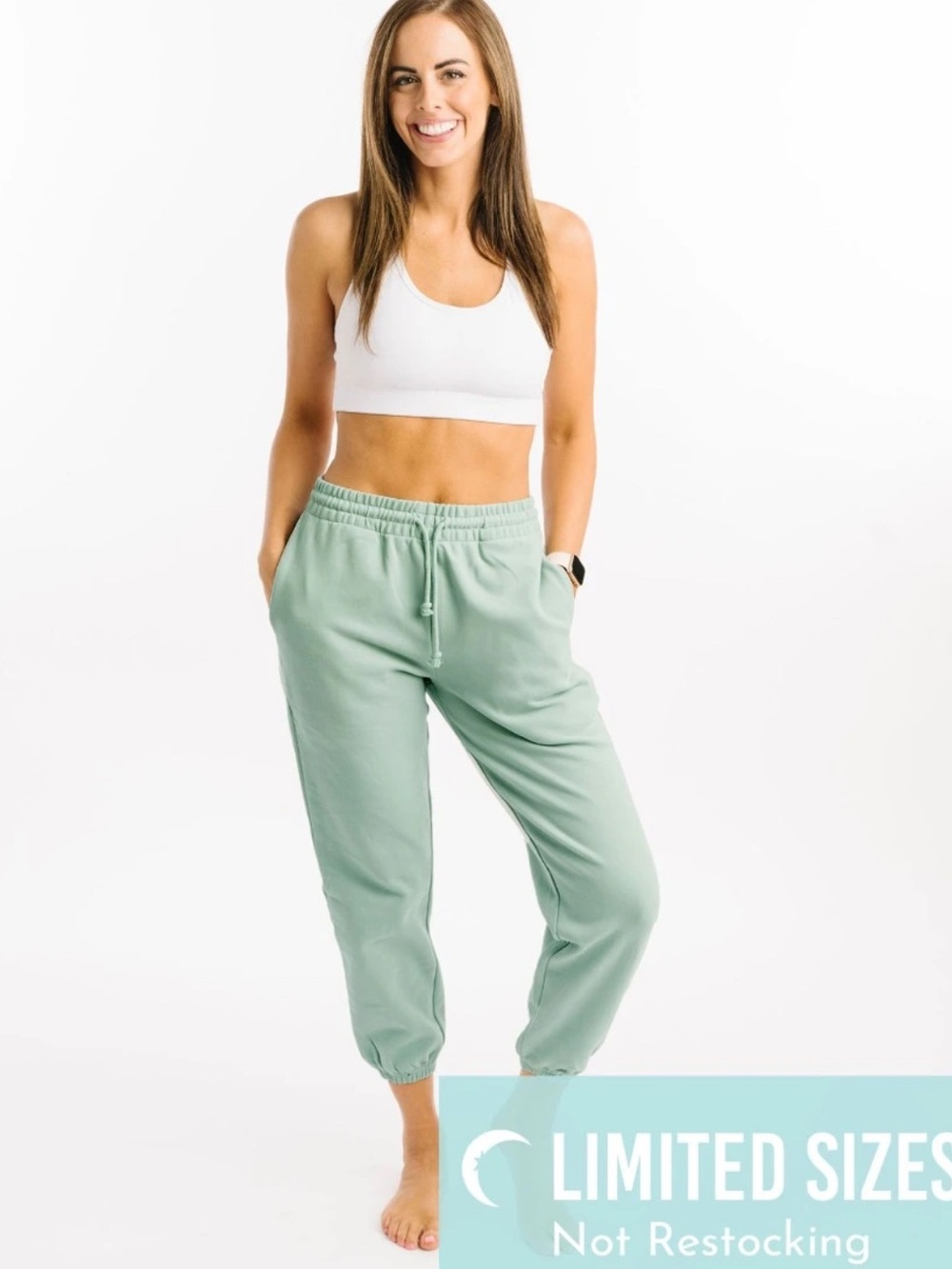 Zyia Muted Mint Relaxation Sweats 26"